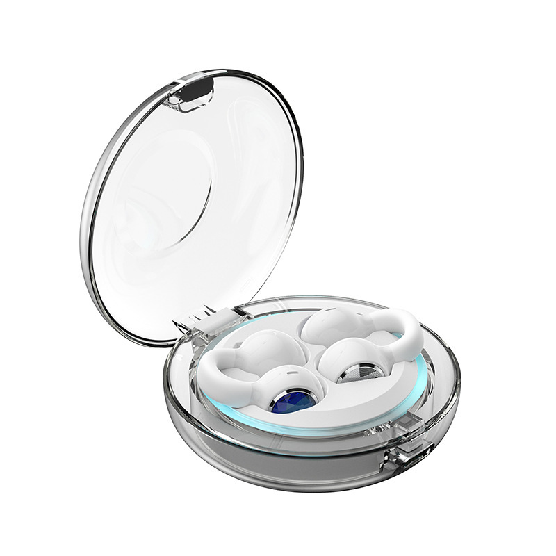 透明クリップオン Bluetooth ワイヤレスヘッドセット非インイヤー Huaqiangbei Douyin 人気の ows オープンスポーツヘッドセット|undefined