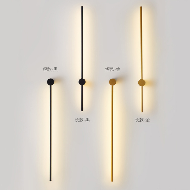 Lámpara de pared de tira larga creativa nórdica