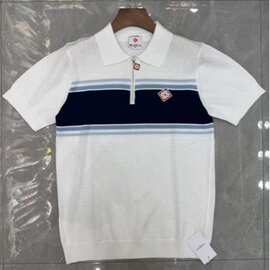 CASABLANCA新款 POINTELLE MONOGRAM SHORT SLEEVE POLO SHIRT