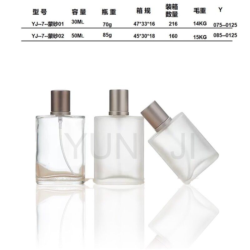 现货玻璃香水瓶30ml50ml100ml螺口香水分装瓶简约便携式香水瓶工|undefined