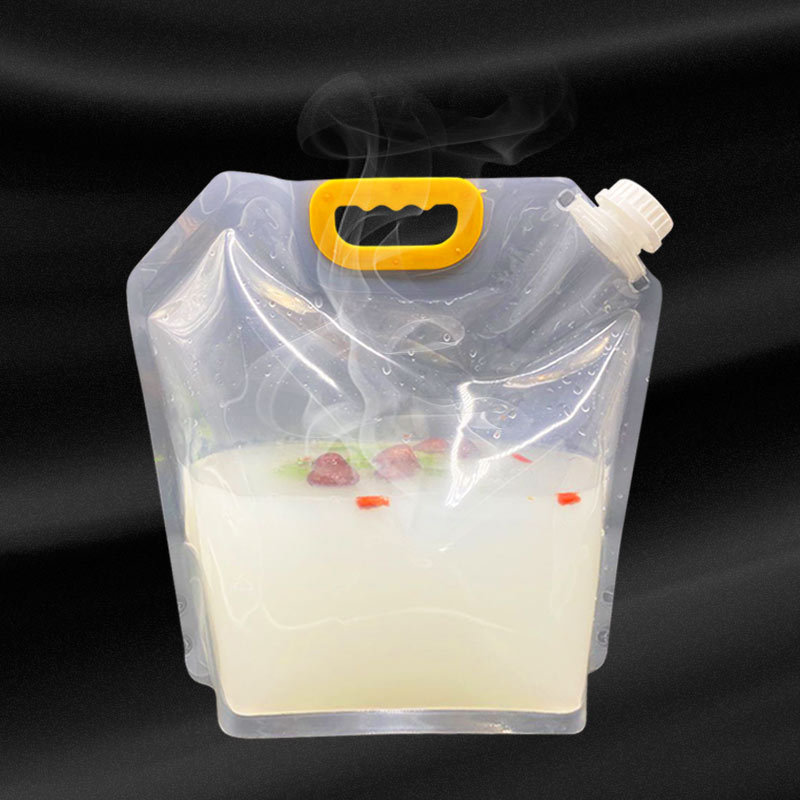 Bolsa de embalaje de sopa para llevar comida líquida portátil sellado desechable olla caliente sopa de fondo bolsa de embalaje sopa bolsa transparente