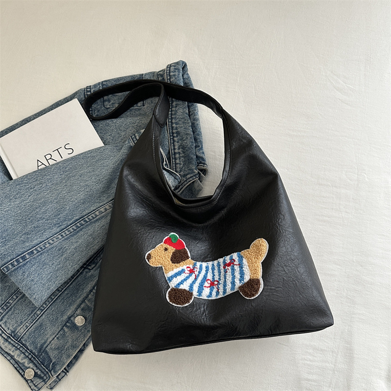 Otoño y invierno retro gran capacidad bolso de hombro de mujer 2024 nuevo estilo casual de moda simple bolso de hombro