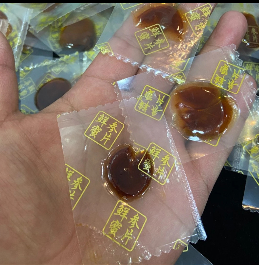 Ginseng Honey Slices Dried Ren Shen Slices Traditional Herbal Wellness Snack 500g specifications