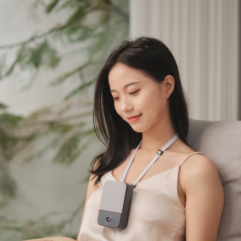 2021新款挂脖懶人無葉風扇 桌面支架戶外學生USB風扇現貨定制代發