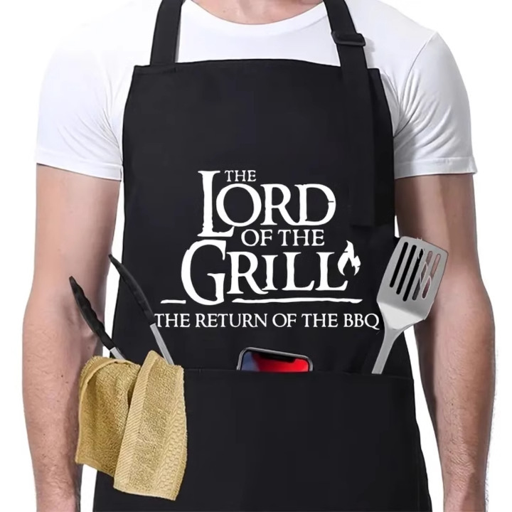 Cross-border best-selling suits, aprons for middle-aged and elderly people, printed suits, waterproof aprons for eating and drinking