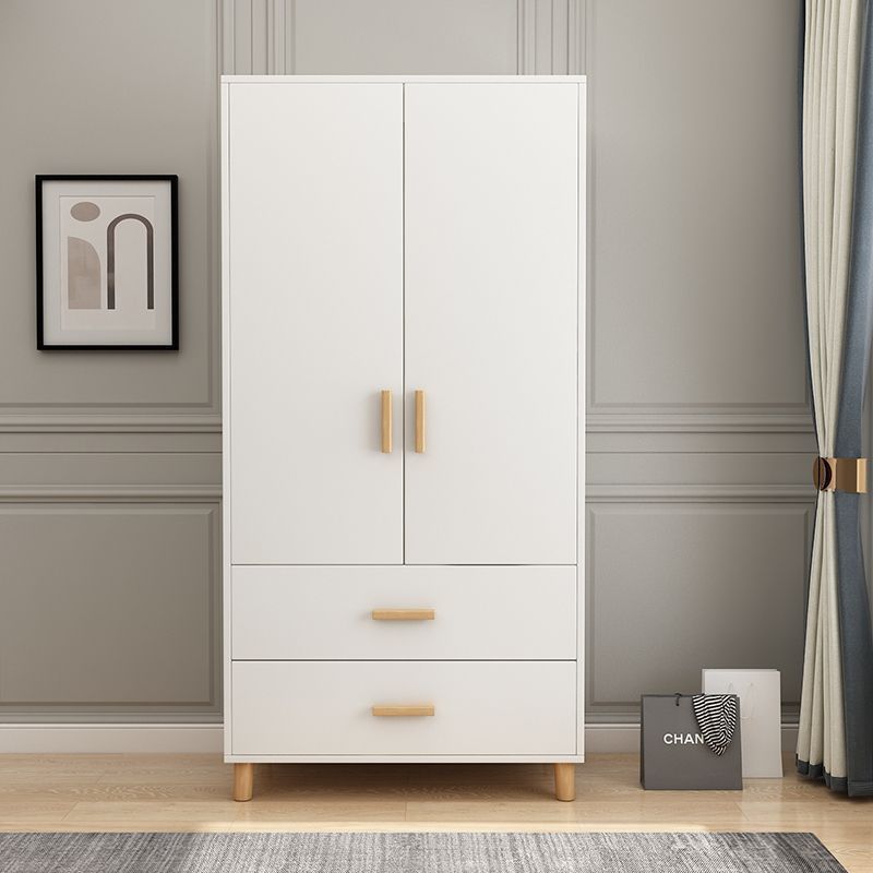 Wardrobe Bedroom Home Modern Simple Small Apartment Rental Solid Wood Assembled Children's Wardrobe Simple Cabinet
