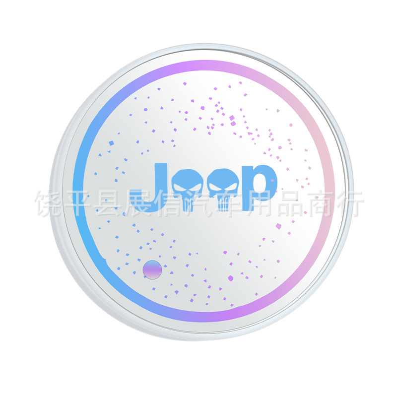 Aplicable a Jeep Shepherd Grand chenoji coche luminoso estera taza de agua LED faro colorido