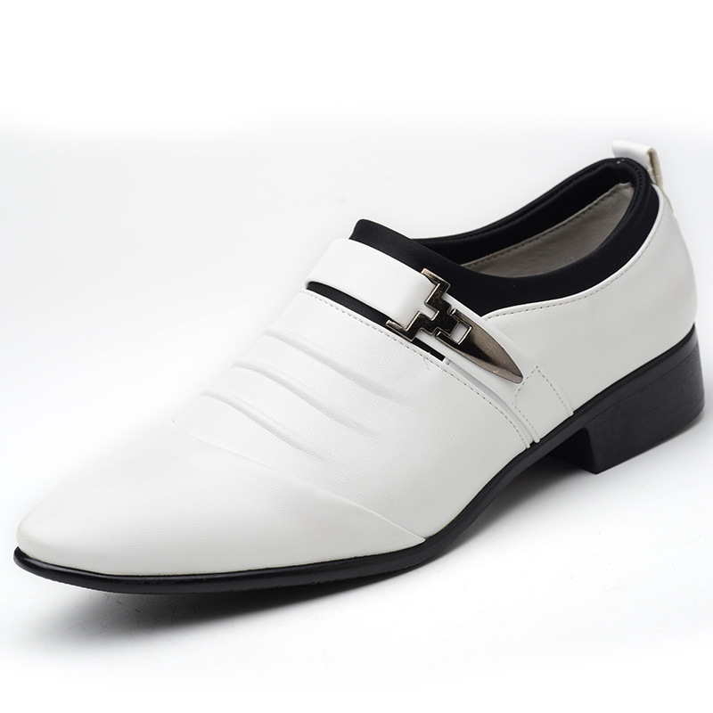 Transfronterizos 48 zapatos de cuero casuales de negocios con un pie zapatos de moda juvenil zapatos perezosos zapatos de punta peinado zapatos de cuero zapatos de hombre image 6