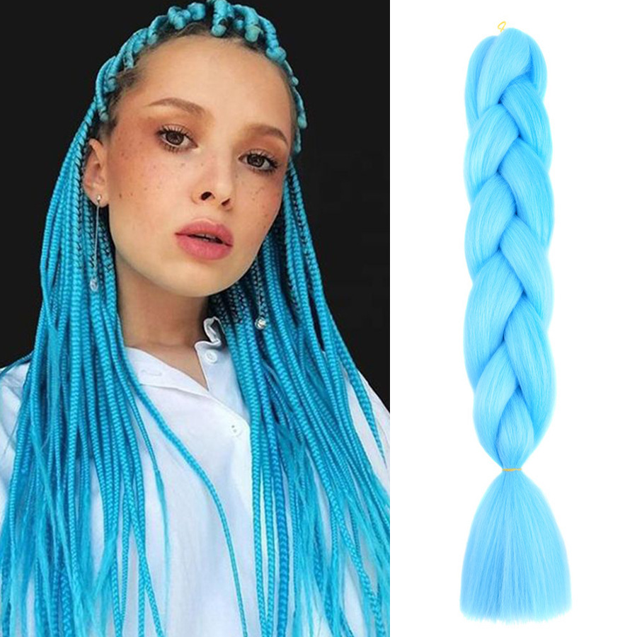 Trenzas Africanas Sintéticas de Fibra de Alta Temperatura para Crochet image 37