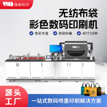 无纺布外卖保温打包袋彩色喷墨打印机覆膜防水手提袋数码印刷机厂