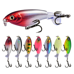 假餌螺旋槳路亞餌6g/10g淡水海水面拖拉機旋轉浮水硬餌鉛筆噪音