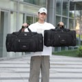 新款牛津布折叠旅行包男短途收纳行李包外出差大容量包