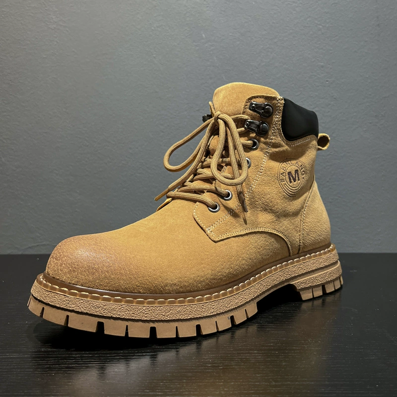 Не гниют большие желтые сапоги мужские плюшевые снежные хлопчатобумажные сапоги мужские альпинистские сапоги Martin 6711-B