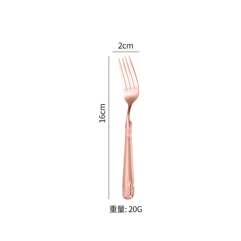 로즈 골드 티 포크
