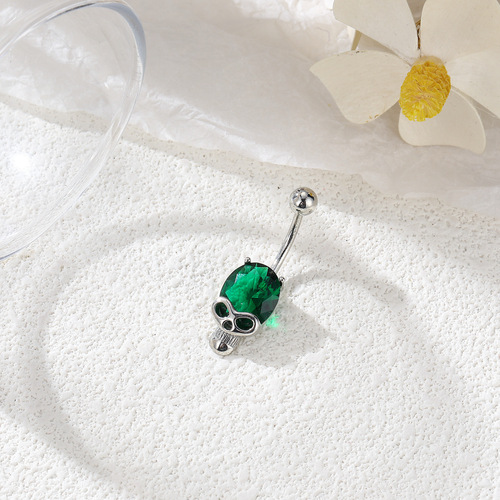 European and American cross-border hot-selling personalized skull navel nails wholesale Amazon hot-selling navel jewelry Special jewelry for foreign trade