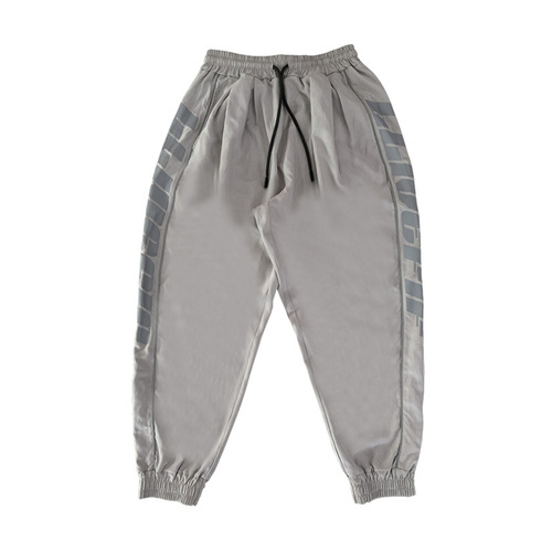 Fitness trendy sports trousers for men, casual sports running loose trousers for muscular men, thin breathable cuffed trousers