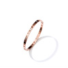 Golden universal women's bracelet stainless steel, does not fade, 18 carat, pink gold, Birthday gift