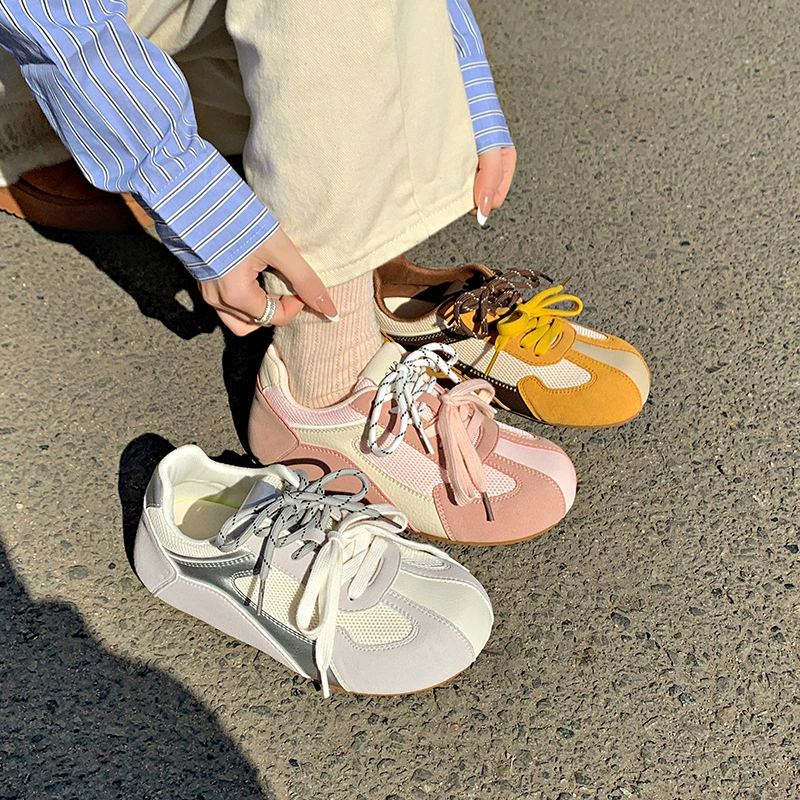 Продвинуто чувство арганда дикая нишевые туфли женская весна и осень 2025 новая модель плоского дна повседневная спортивная морали