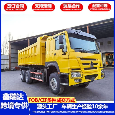 Directly from the manufacturer: Howo dump truck for open-pit mining, material tipper truck, construction soil, sand, and gravel transport engineering vehicle