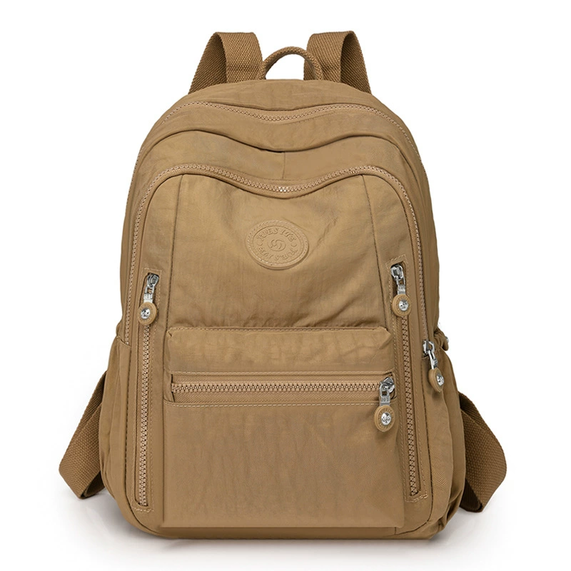 Capacious backpack, trend water repellent nylon school bag for traveling