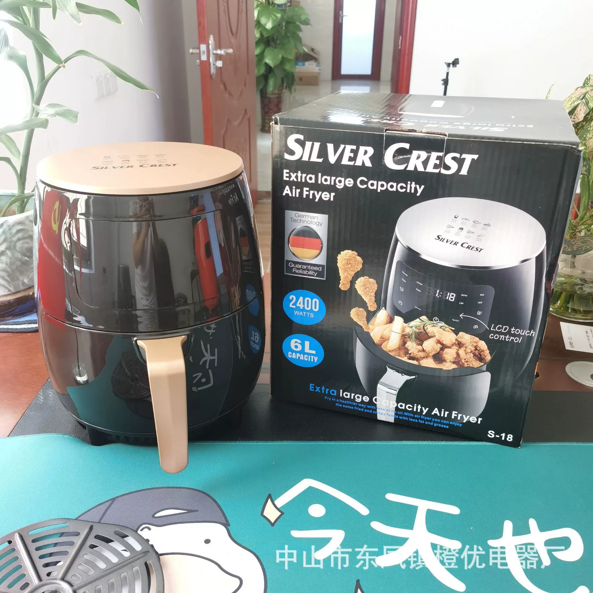SilverCrest 6L аэрогриль английская функция бытовой аэрогриль исключительно для Северной Америки и Европы беспрепятственный поставки