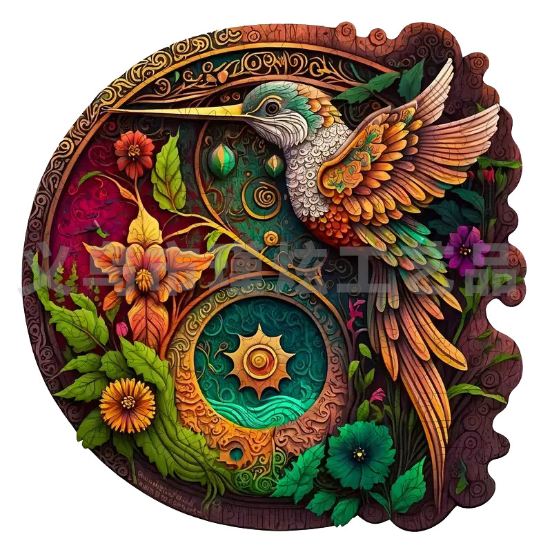 Venta caliente transfronteriza creativa en forma de animal rompecabezas de madera irregular tridimensional rompecabezas de madera juguetes para niños al por mayor