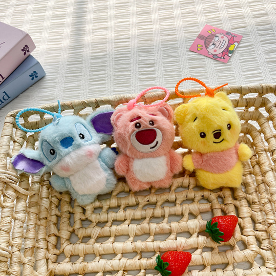 Ins viento lindo colgante de dibujos animados West Highland cachorro muñeco de peluche tendencia mochila muñeca llavero