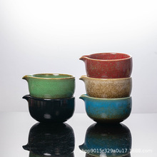 跨境陶瓷窑变抹茶碗茶筅茶笠两件套宋代点茶器功夫抹茶工具国潮风