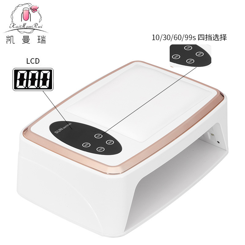 Lámpara de manicuras con almohada de mano, máquina de manicuras de alta potencia, secador rápido, tienda de manicuras, lámpara de manicuras, secador de gel de manicuras