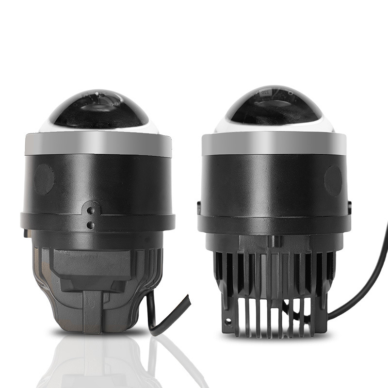 3 Inch nuevo X3 copa de luz doble LED tres colores luz antiniebla doble lente modificación coche luz lejana y cercana luz blanca luz amarilla image 6