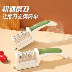 跨境磨刀器厨房快速磨刀神器磨剪快速开刃磨利工具家用手动磨刀石