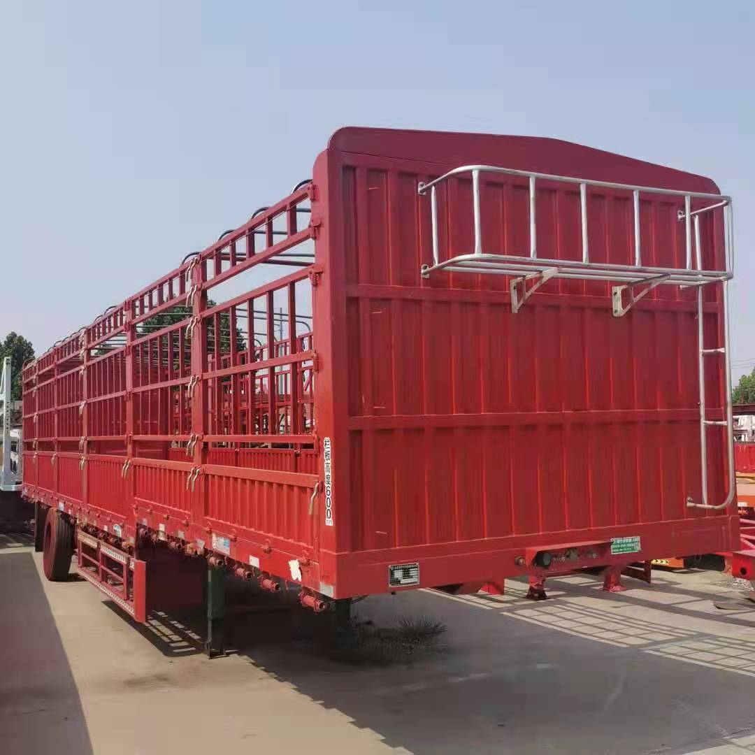 厂家出售二手直梁仓栏半挂车 轻型仓栏半挂车 花篮运输半挂车