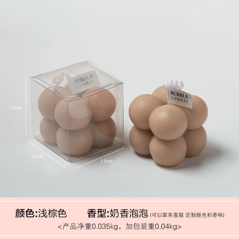 Cubo de Rubik Velas de aromaterapia de alto nivel Regalo de cumpleaños Estilo hecho a mano Fragancia linda Velas pequeñas Regalo de mano