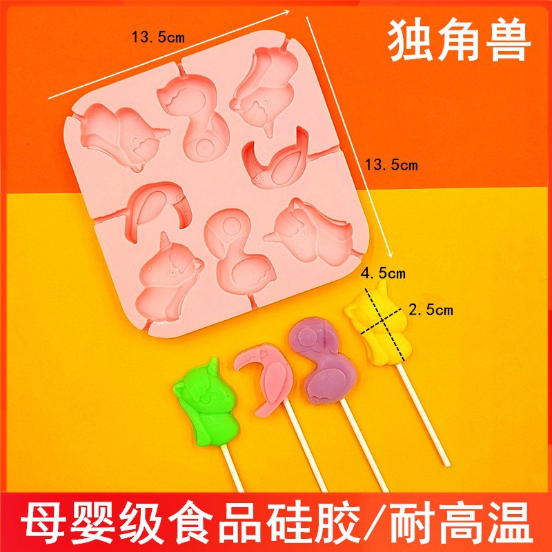 Molde de silicona de grado alimenticio molde de piruleta para el hogar molde de palo de queso de caramelo casero DIY 12 piezas