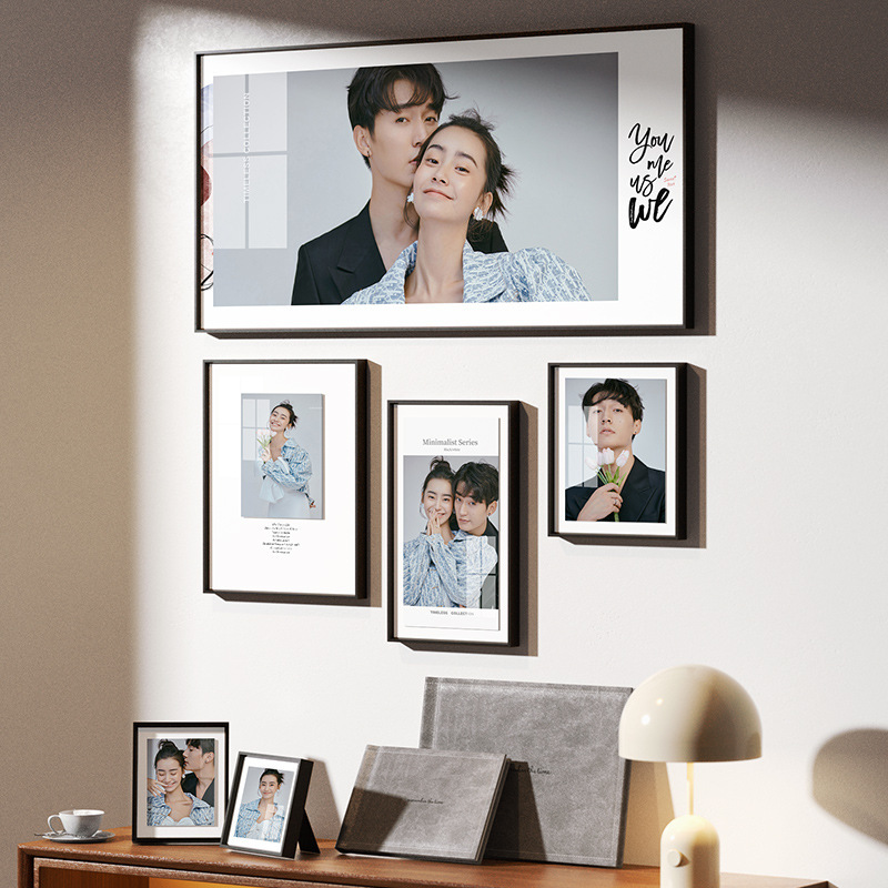 Photo Studio Wedding Photo Frame for Wall Hanging, Large Size Plus Family Portrait Photo Printing, Wedding Photo Production, New Chinese-Style Picture Frame