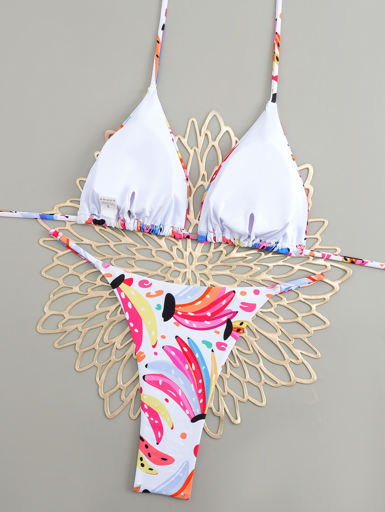 Set bikini sexy con allacciatura per donna costume due pezzi_voghion.com