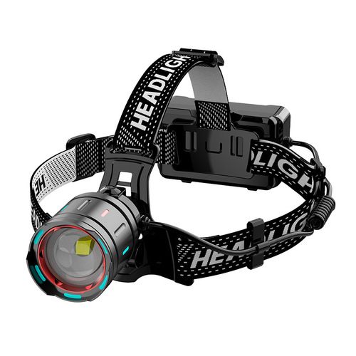Colorful headlight laser Type-C floodlight spotlight outdoor searchlight strong light long-range long-range induction headlight