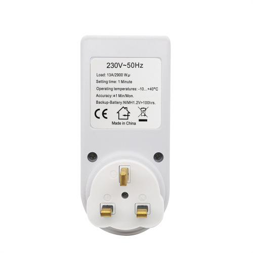 British small screen timer switch smart socket timer socket household multi-function timing socket