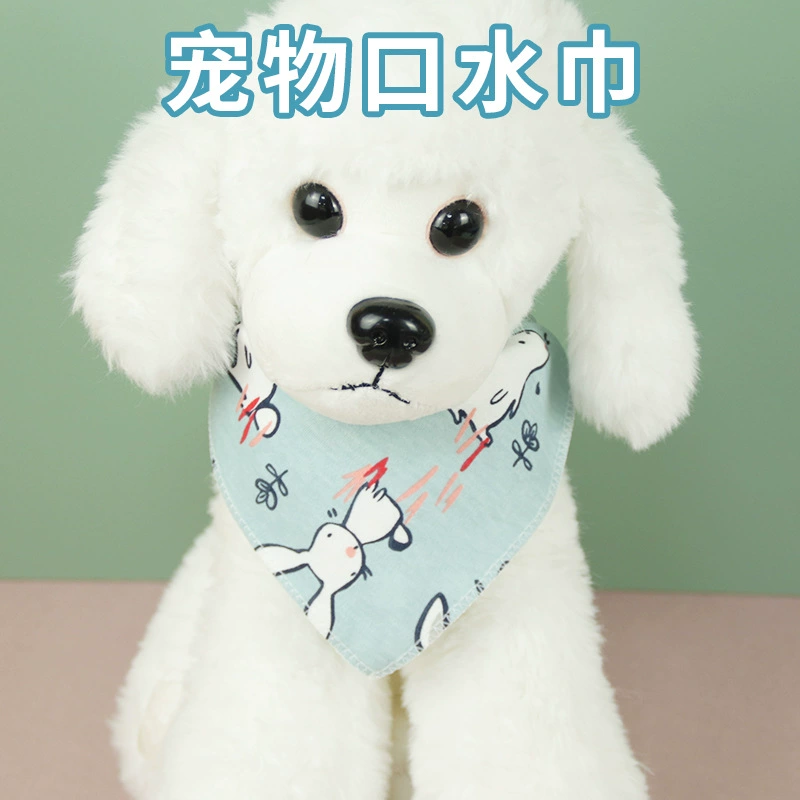 Домашнее животное треугольник полотенце милый мультфильм печатных собака Слюна полотенце кошка и собака Универсальный мягкий удобный хлопок домашнее животное Слюна полотенце