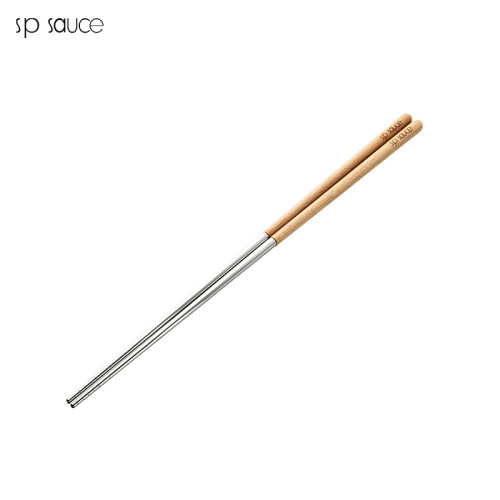 304 stainless steel beech wood extended hot pot fried chopsticks household noodles kitchen fried dough sticks chopsticks