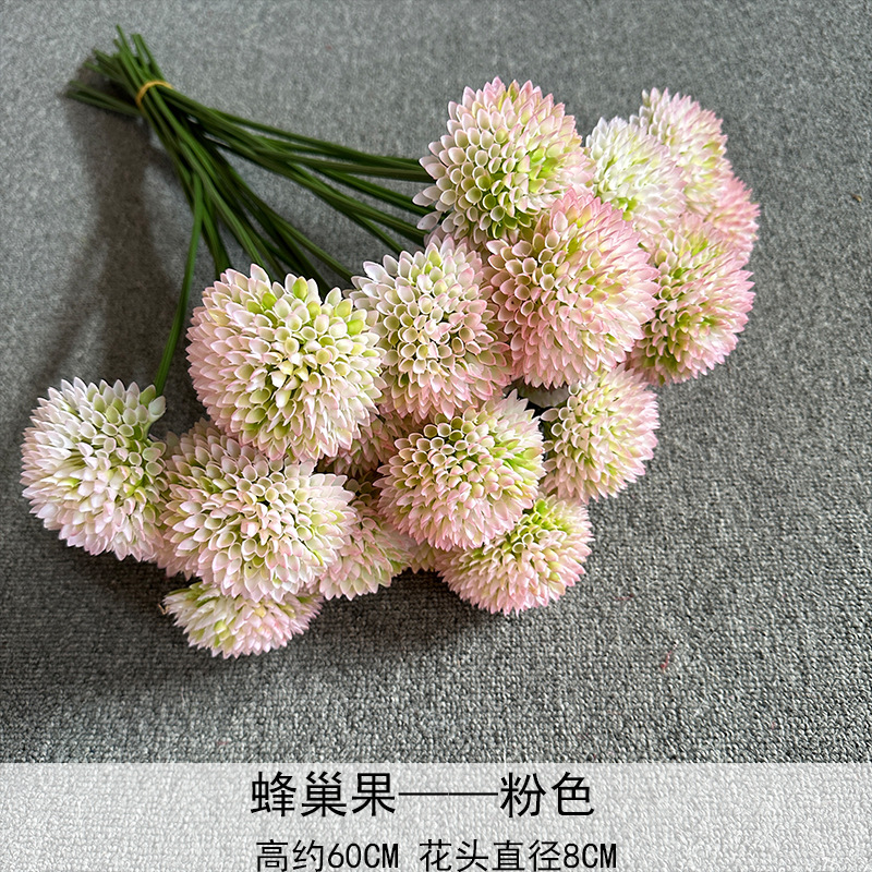 Panal de frutas flor artificial Camino de plomo techo fondo de la boda decoración del hotel arreglo floral fila decoración del hogar flor artificial