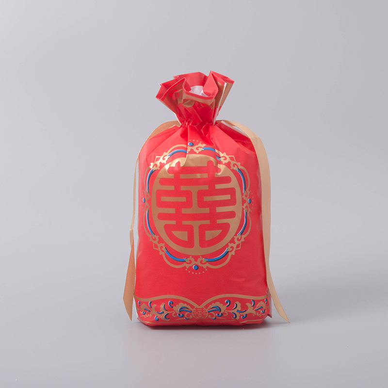 喜袋年货喜糖束口袋抽绳包装袋满月婚庆结婚用品蛋礼品甜蜜礼包