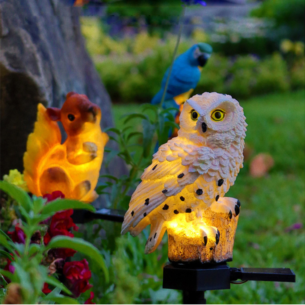 Amazon Solar Simulation Animal Statue Outdoor Stake Light Garden Courtyard Landscape Decoration LED Light Manufacturer