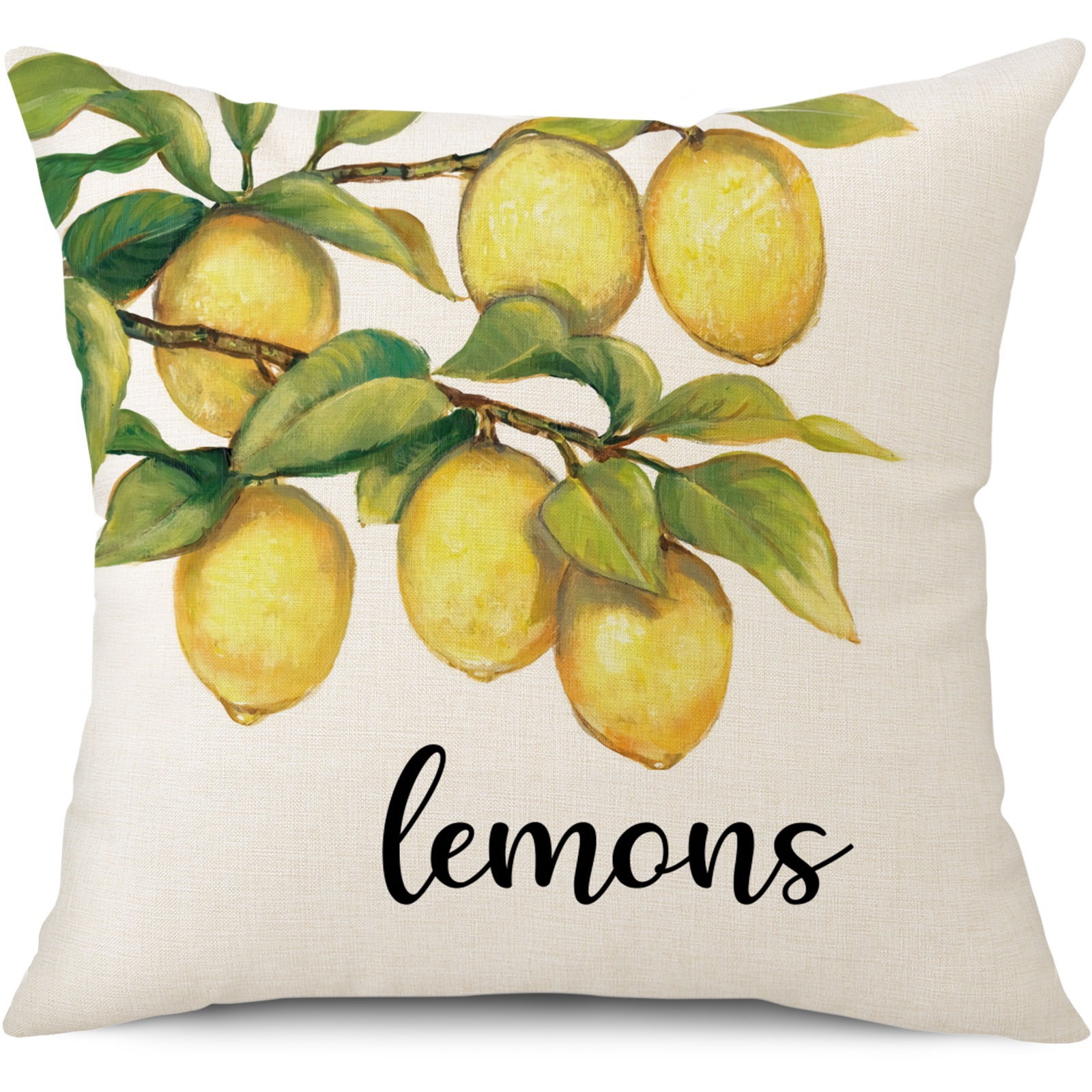 Amazon limón fresco serie de frutas almohada de oficina siesta almohada almohada de casa almohada de cubierta