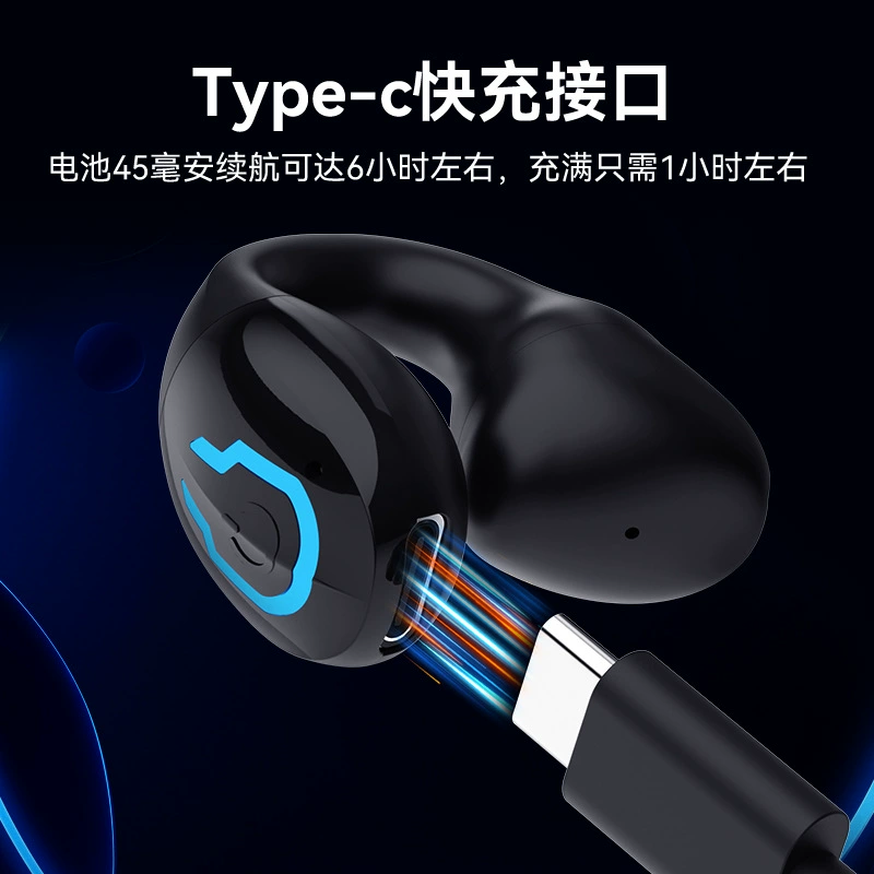 Наушники, беспроводные клипсы на уши, универсальныe для телефона, Bluetooth, бизнес-версия