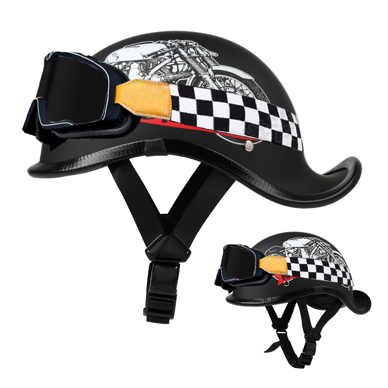 아시아 검은 오토바이-꼬리 + MiG 대형 프레임 고글