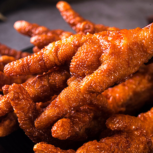Cheng You Wei Roasted Neck Whole Tiger Skin Chicken Claws Hunan Snack Non-Duck Neck Chicken Neck Pickled Meat Ready-to-Eat Spicy Snack Manufacturer