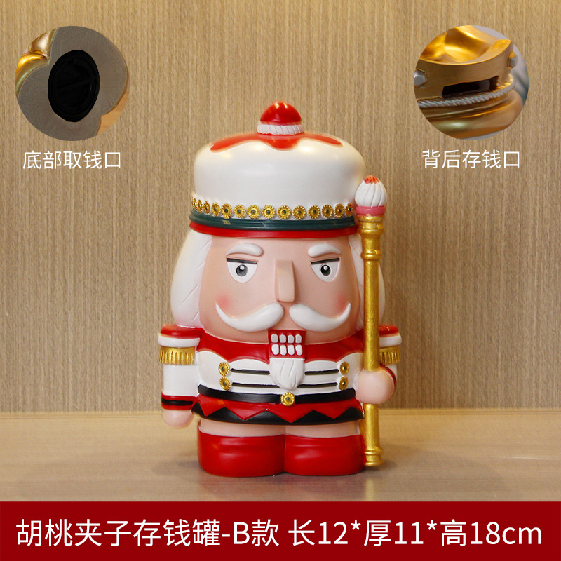 Cascanueces marionetas soldados británicos almacenar dinero extraíble decoración de la habitación de los niños decoración del dormitorio