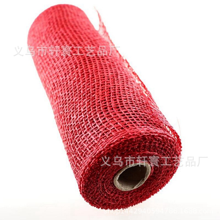 Envasado de flores red de malla de plástico rafia malla de PP Amazon AliExpress regalo decoración de vacaciones