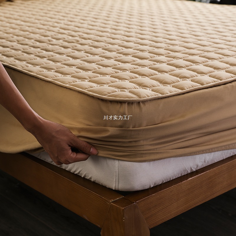 Fitted Sheet Single Piece Simmons Protective Cover, All-Cotton Fitted Sheet, Dustproof Mattress Cover, Non-Slip Fixed Quilted Thickened Protective Cover